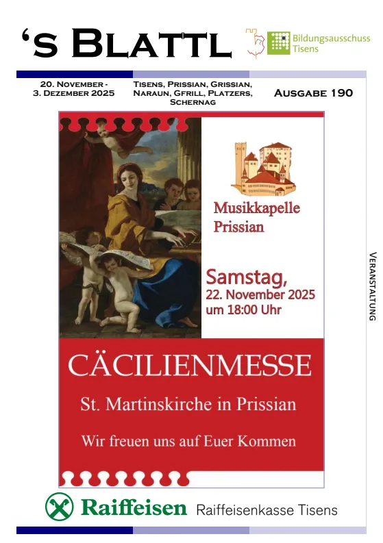 's Blattl 20.11. - 03.12.2025