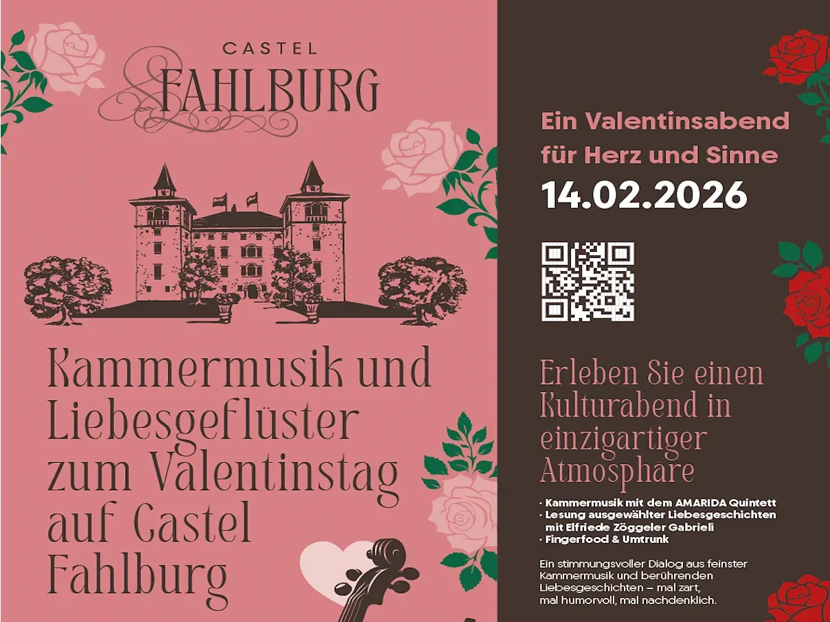 Musica da camera e sussurri d’amore per San Valentino a Castel Fahlburg