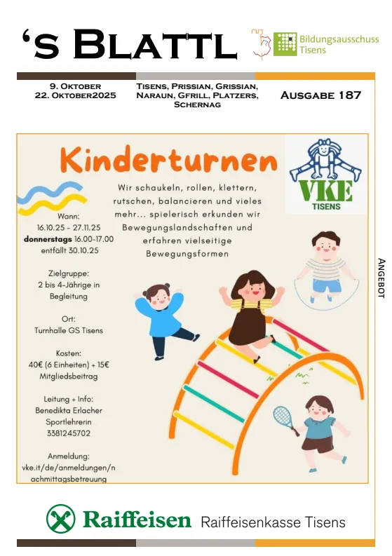 's Blattl 09.10. - 22.10.2025