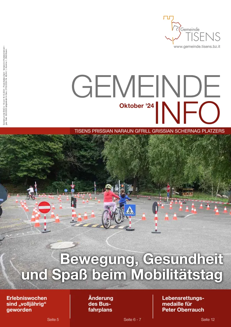 Gemeinde Info ottobre 2024 Gemeinde Info ottobre 2024