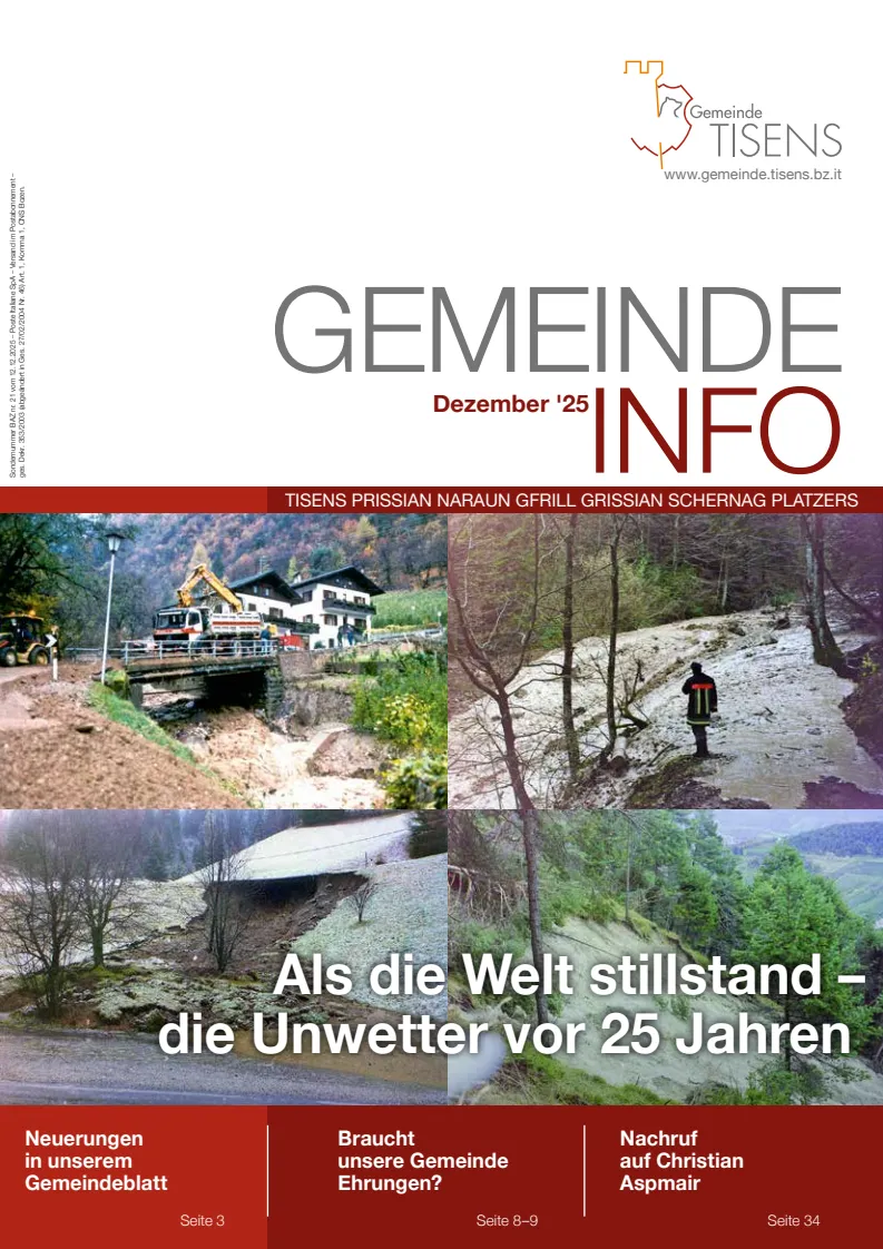 Gemeinde Info dicembre 2025