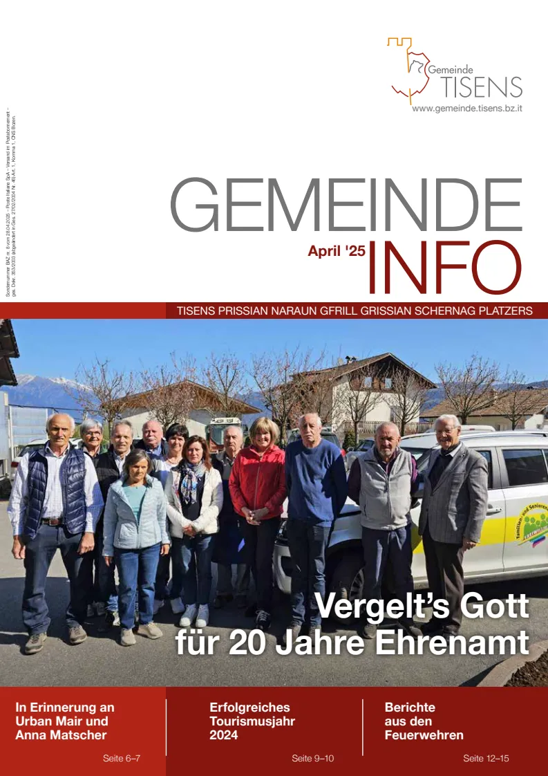 Gemeinde Info april 2025 Gemeinde Info april 2025