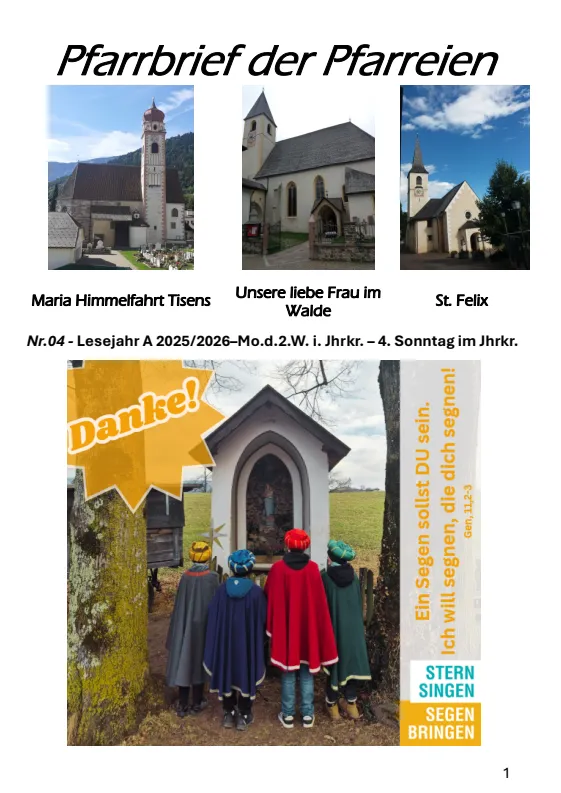 Lettera parrocchiale 19.01. - 01.02.2026